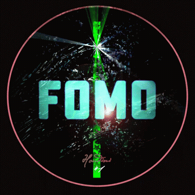 FOMO Word Inside Circle GIF