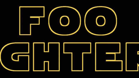 Foo Fighters Animated Text GIF