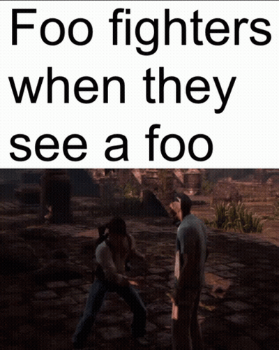 Foo Fighters Two Men Fighting Meme GIF