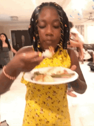 Food And I Oop Woman Reaction GIF
