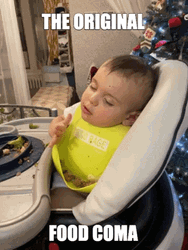 Food Coma Cute Baby Falling Asleep GIF