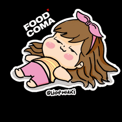 Food Coma Sleepy GIrl GIF