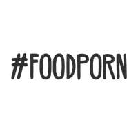 Food Porn Website Logo Sticker