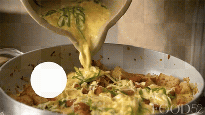 Food52 Is Printed On The Bottom Of A Pan GIF