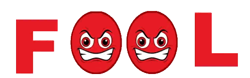 Fool Sign With Red Smiley Sticker