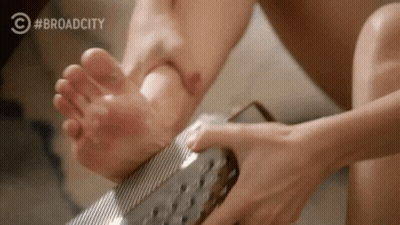 Foot Being Grated GIF