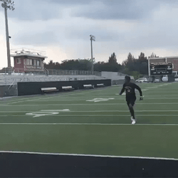 Football Back Flip Catch GIF