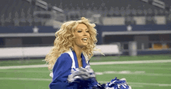 Football Cheerleading Dallas Cowboys  GIF