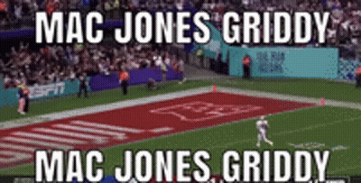 Football Field Mac Jones Griddy GIF