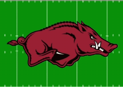 Football Field With Arkansas Written On It GIF