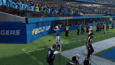 Football Field With Touchdown #Boltup Sign GIF