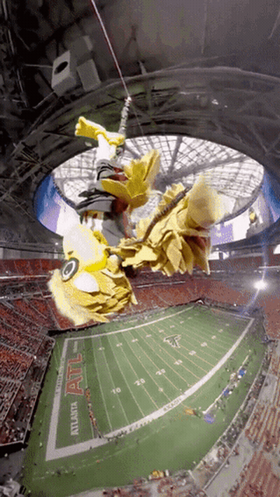 Football Field With Word Atl On Side GIF