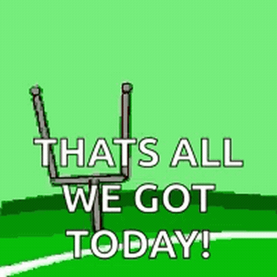 Football Flying With That's All We Got Today GIF