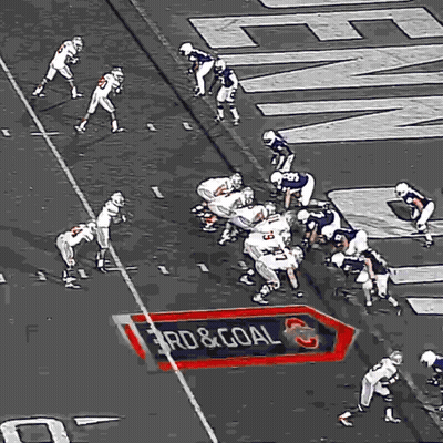 Football Game 3Rd And Goal Sign GIF