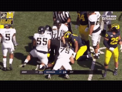 Football Game Army Vs Michigan GIF