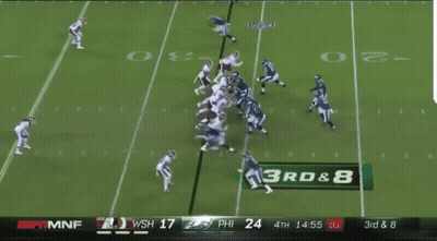 Football Game At 3Rd And 8 Yard Line GIF