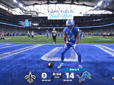 Football Game At Ford Field Score 0 To 14 GIF