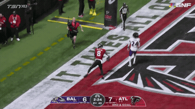 Football Game BAL Vs ATL Score 7 To 3 GIF