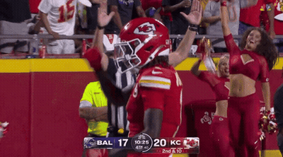 Football Game Between Bal 7 And KC 1 GIF