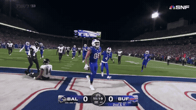 Football Game Between Bal And Buf On SNF GIF
