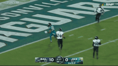 Football Game Between Bal And Jax GIF
