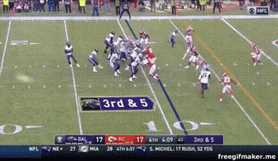 Football Game Between Bal And KC GIF