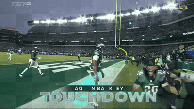 Football Game Between Eagles And Bengals GIF