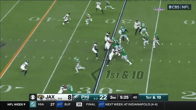 Football Game Between Jax And Eagles GIF