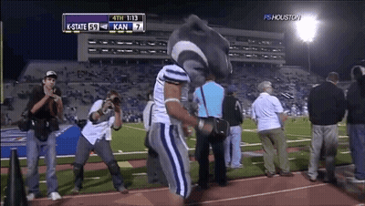 Football Game Between K-State And Kansas GIF