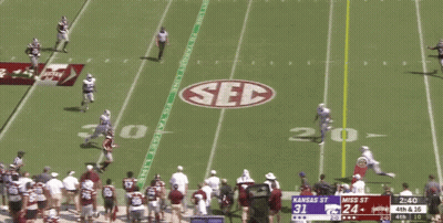 Football Game Between Kansas And Mississippi GIF
