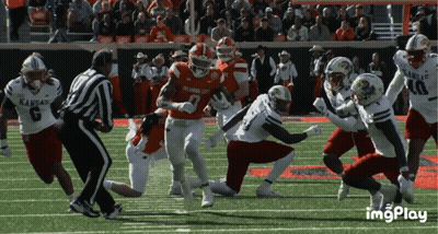 Football Game Between Kansas And Oklahoma GIF