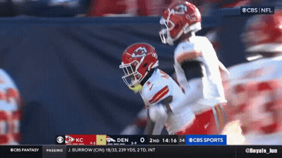 Football Game Between KC And DEN On CBS GIF