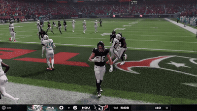 Football Game Between Miami And Houston GIF