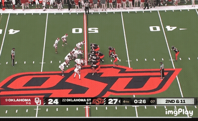 Football Game Between Oklahoma And Ost GIF