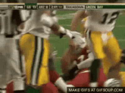 Football Game Between Packers And Redskins GIF