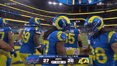 Football Game Between Rams And Buffalo Bills GIF
