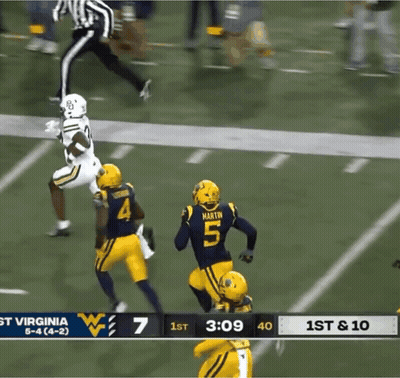 Football Game Between St Virginia And West Virginia GIF