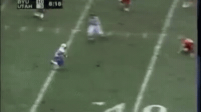 Football Game Between Utah And BYU At 8:16 GIF