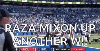 Football Game Crowd Raza Mixon Up Another W GIF