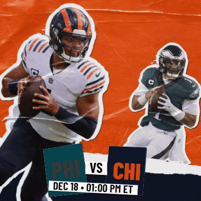 Football Game Flyer Bears Vs Eagles GIF