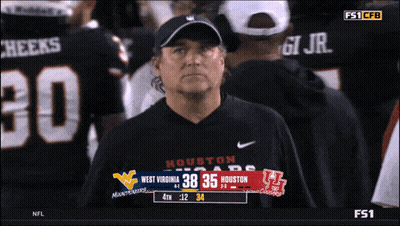 Football Game Houston Vs West Virginia GIF