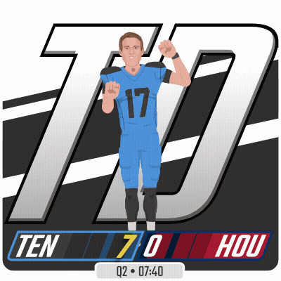 Football Game In Front Of 2Nd & 6 Sign GIF