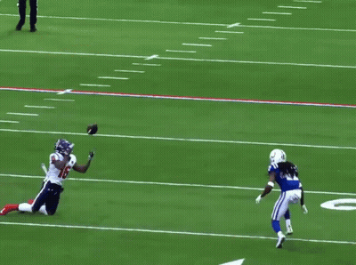 Football Game In Front Of Horseshoe Sign GIF