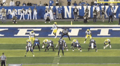Football Game In Front Of Kentucky Sign GIF