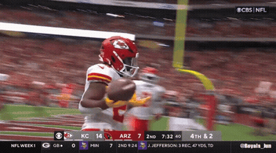 Football Game KC Vs Arizona On CBS GIF