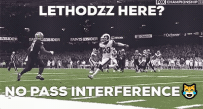 Football Game Lethodzz Here No Pass Interference GIF