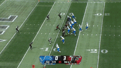 Football Game Lions Vs Falcons Score 0-3 GIF