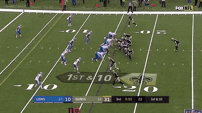 Football Game Lions Vs Saints On Fox NFL GIF