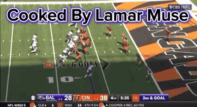 Football Game On CBS Cooked By Lamar Muse GIF