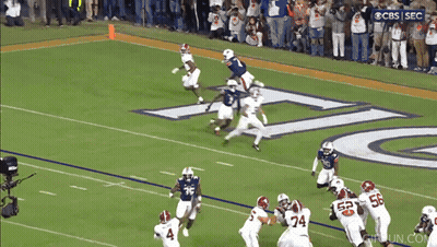 Football Game On CBS GIF